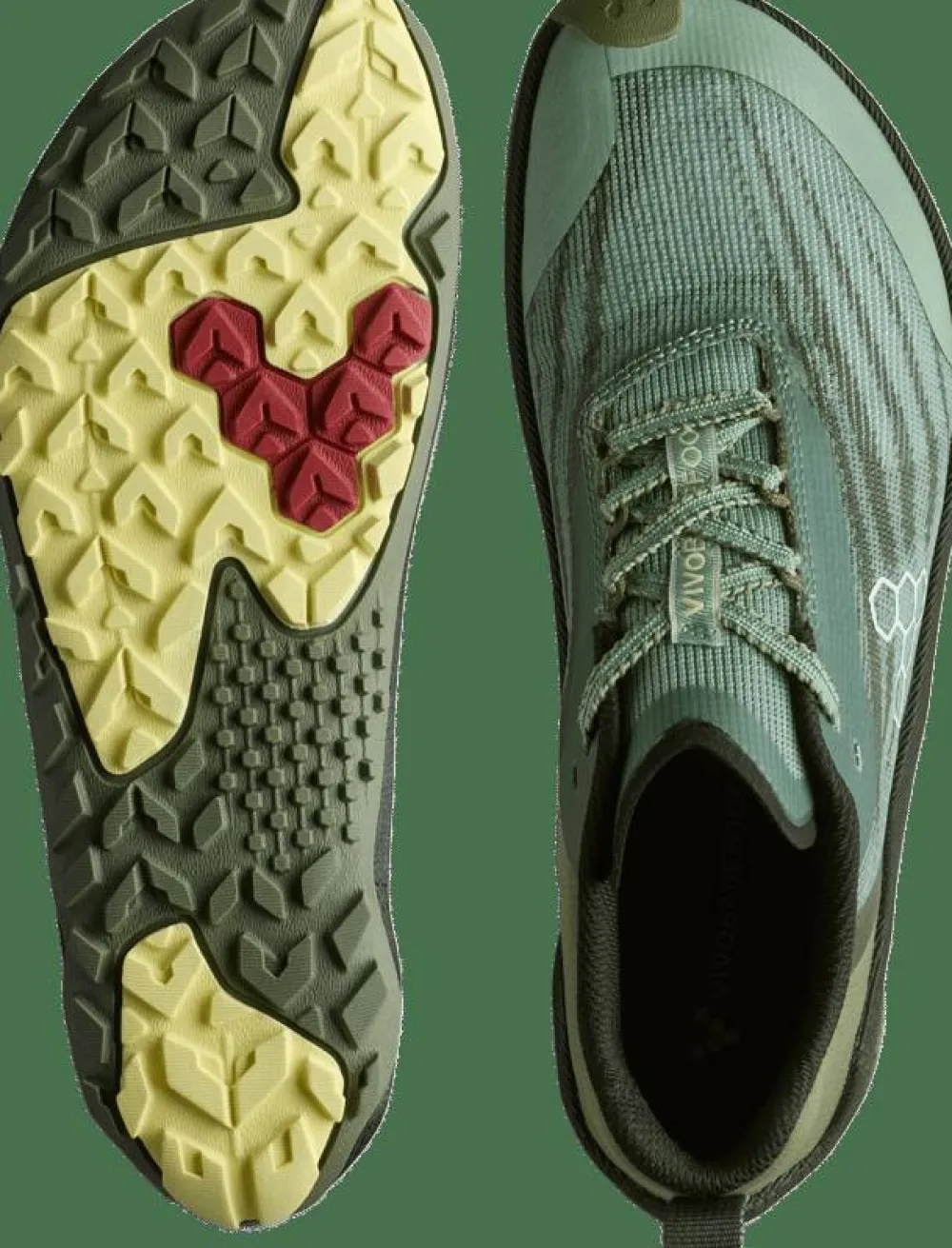 Vivobarefoot Men's Primus Trail Flow Glacial Green New