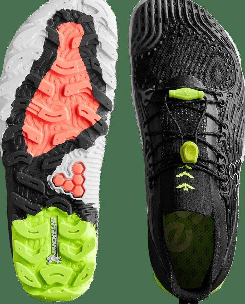 Vivobarefoot Women's Hydra ESC Obsidian/Safety Yellow Discount
