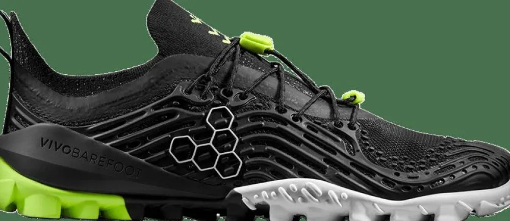 Vivobarefoot Women's Hydra ESC Obsidian/Safety Yellow Discount