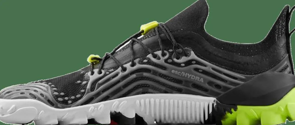 Vivobarefoot Women's Hydra ESC Obsidian/Safety Yellow Discount