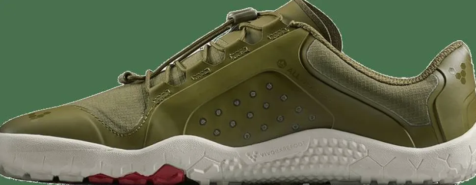 Vivobarefoot Women's Primus Trail III All Weather FG Dark Olive/White
