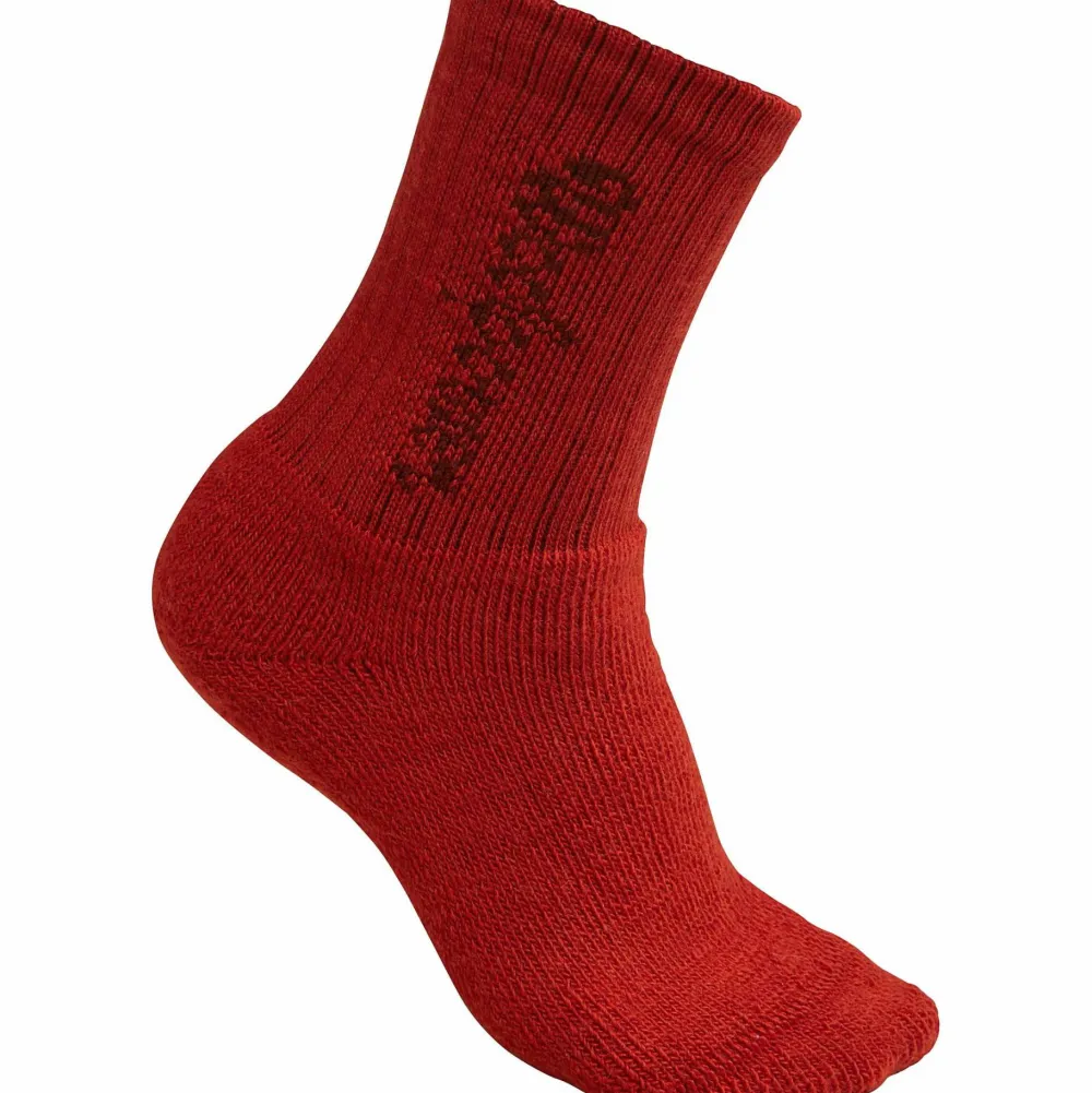 Woolpower Kids' Socks Logo 400 Autumn Red Discount