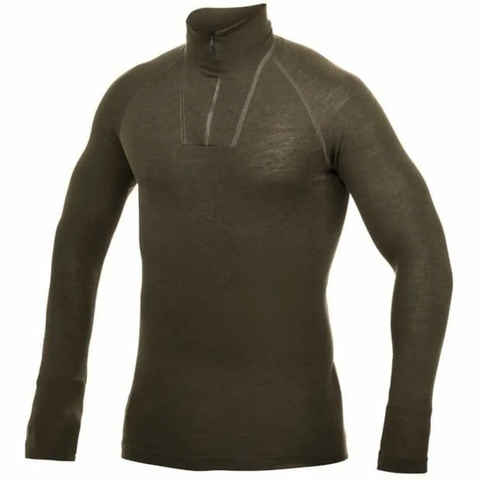 Woolpower Men's Zip Turtleneck Lite Pine Green