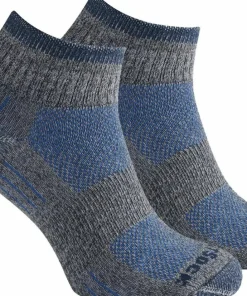 Wrightsock Escape Quater Anti Blister System Ash Twist/Blue Hot