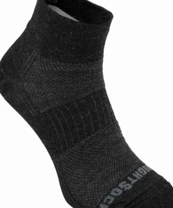 Wrightsock Merino Coolmesh II Quater Anti Blister System Grey/Black