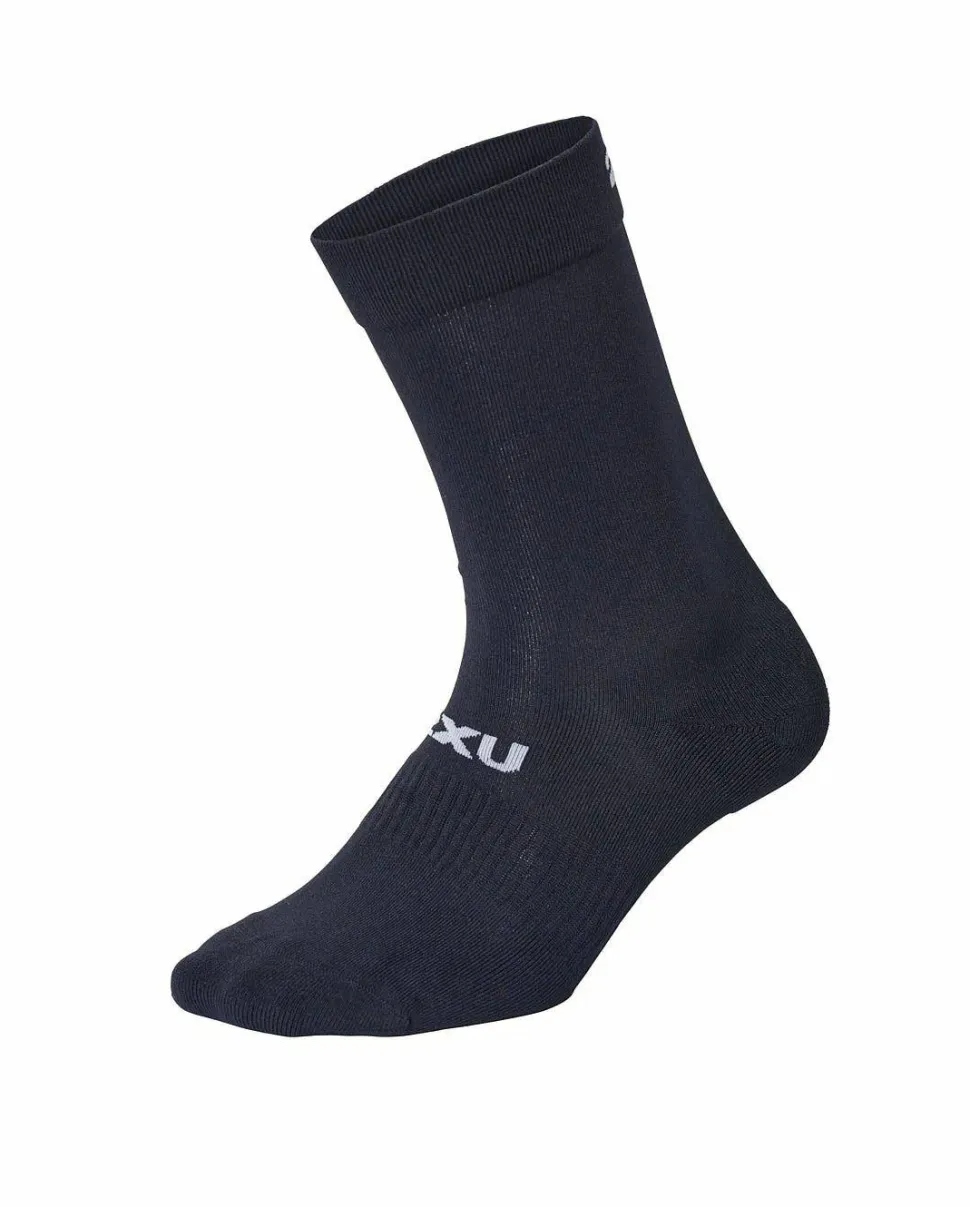 2XU Crew Socks 3 Pack Black/White