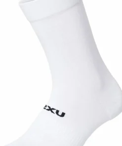 2XU Crew Socks 3 Pack White/Black