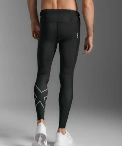 2XU Men's Aero Mesh Compression Tights Black/silver Reflective