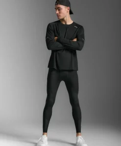 2XU Men's Aero Mesh Compression Tights Black/silver Reflective