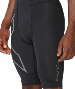 2XU Men's MCS Run Compression Shorts Black/Black Reflective Clearance