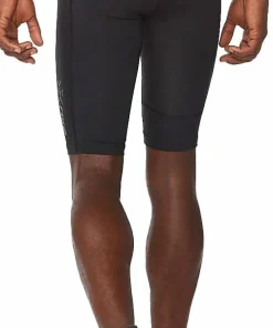 2XU Men's MCS Run Compression Shorts Black/Black Reflective Clearance