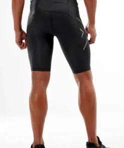 2XU Men's MCS Run Compression Shorts Black/Black Reflective Clearance