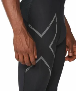 2XU Men's MCS Run Compression Shorts Black/Black Reflective