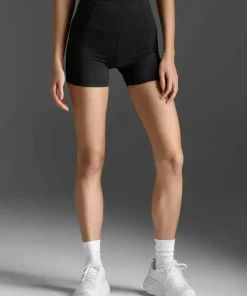 2XU Women's Flex Hi-Rise Compression 4 Inch Short Black/Black Best