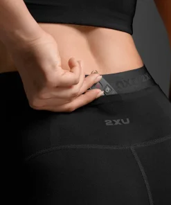 2XU Women's Form Stash Hi-Rise Compression Tights Black/black1