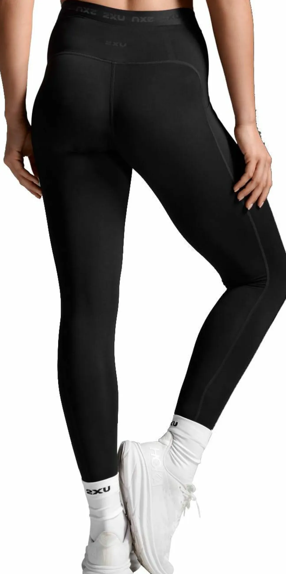 2XU Women's Form Stash Hi-Rise Compression Tights Black/black1