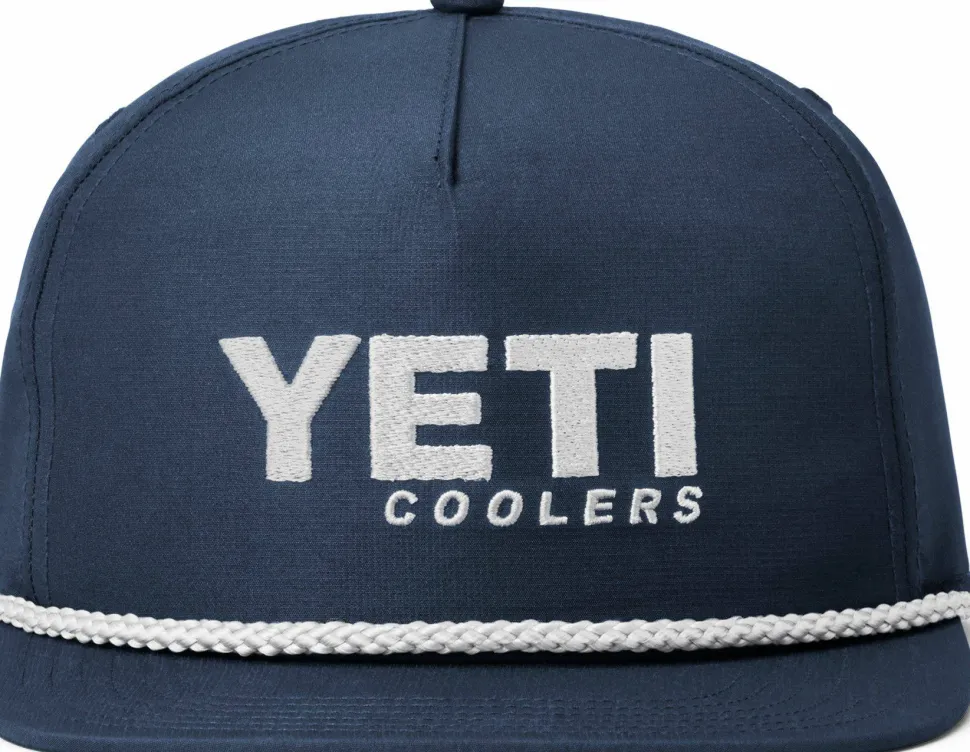 Yeti Flat Brim Rope Hat Navy