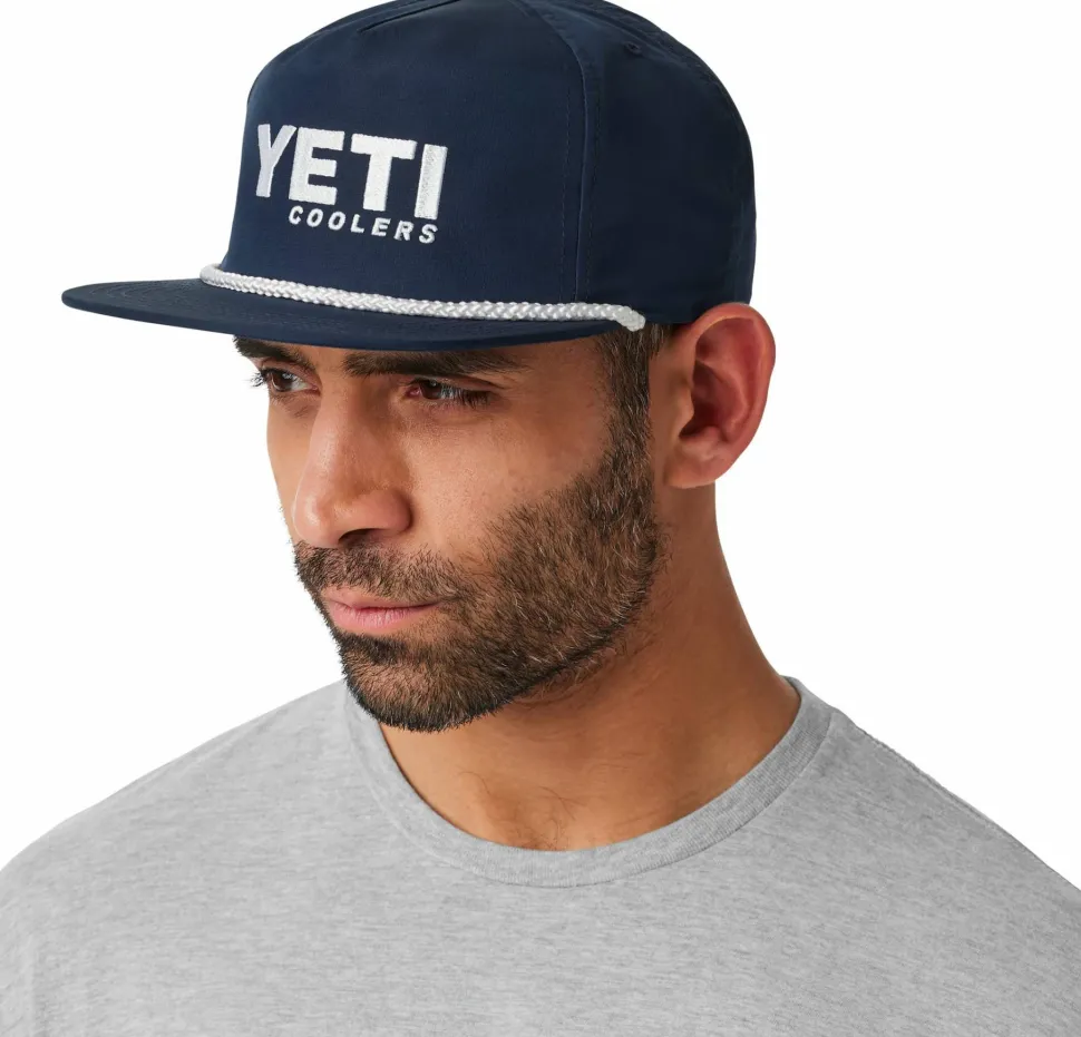 Yeti Flat Brim Rope Hat Navy