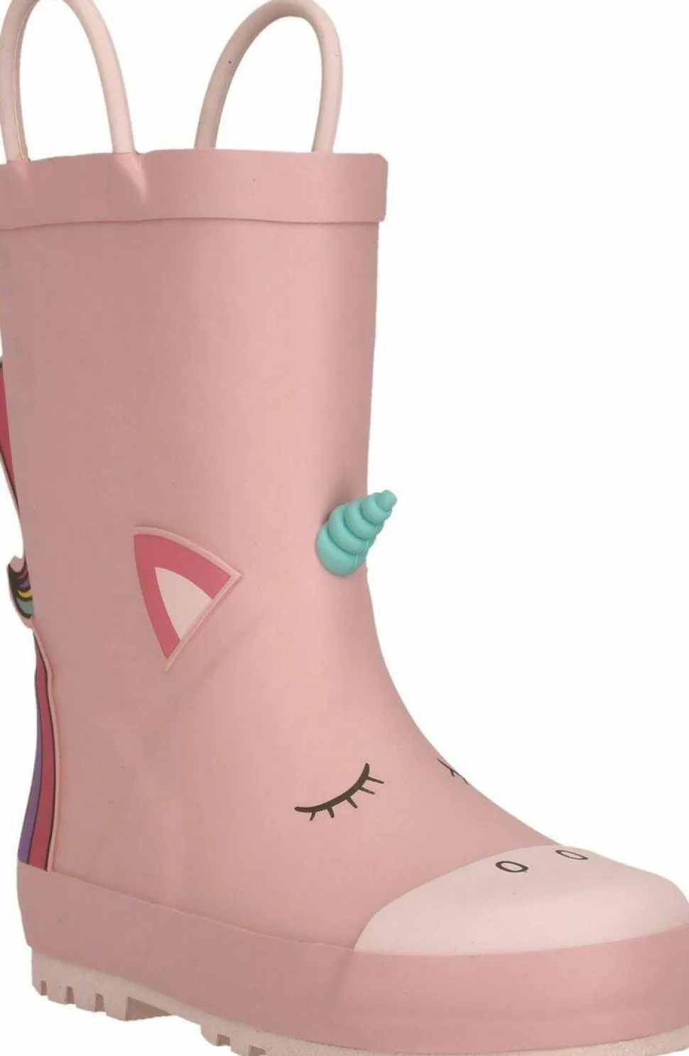 ZigZag Kids' Rook Rubber Boot Silver Pink